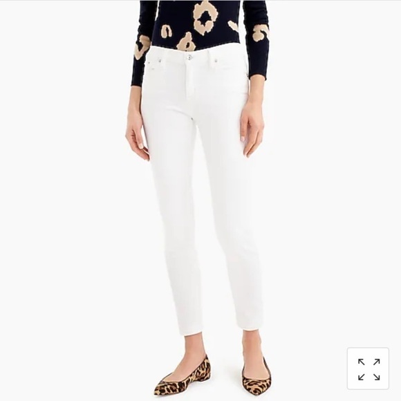 J Crew 8" toothpick jean in white A2972 - Picture 3 of 6